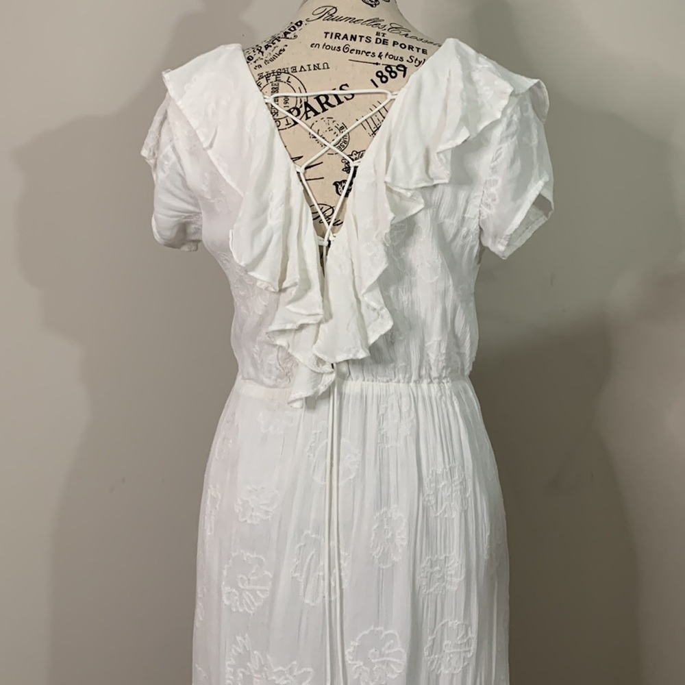 Tropical Morning Maxi Dress AMUSE SOCIETY Color: Casa Blanca Size: S NWOT - Picture 9 of 11